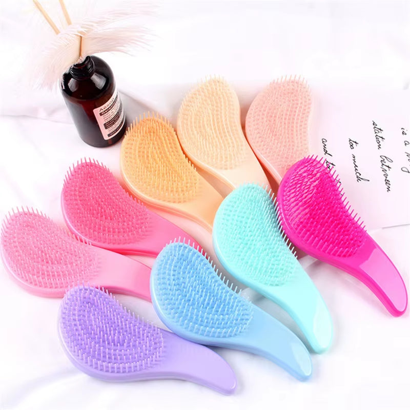 1Pc Hot Magic Handle Comb anti Static Massage Hair Brush Tangle Detangle Shower Massage Hairbrush Comb Salon Hair Styling Tool