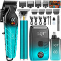Men'S Professional Cordless Hair Clippers & Trimmer Kit