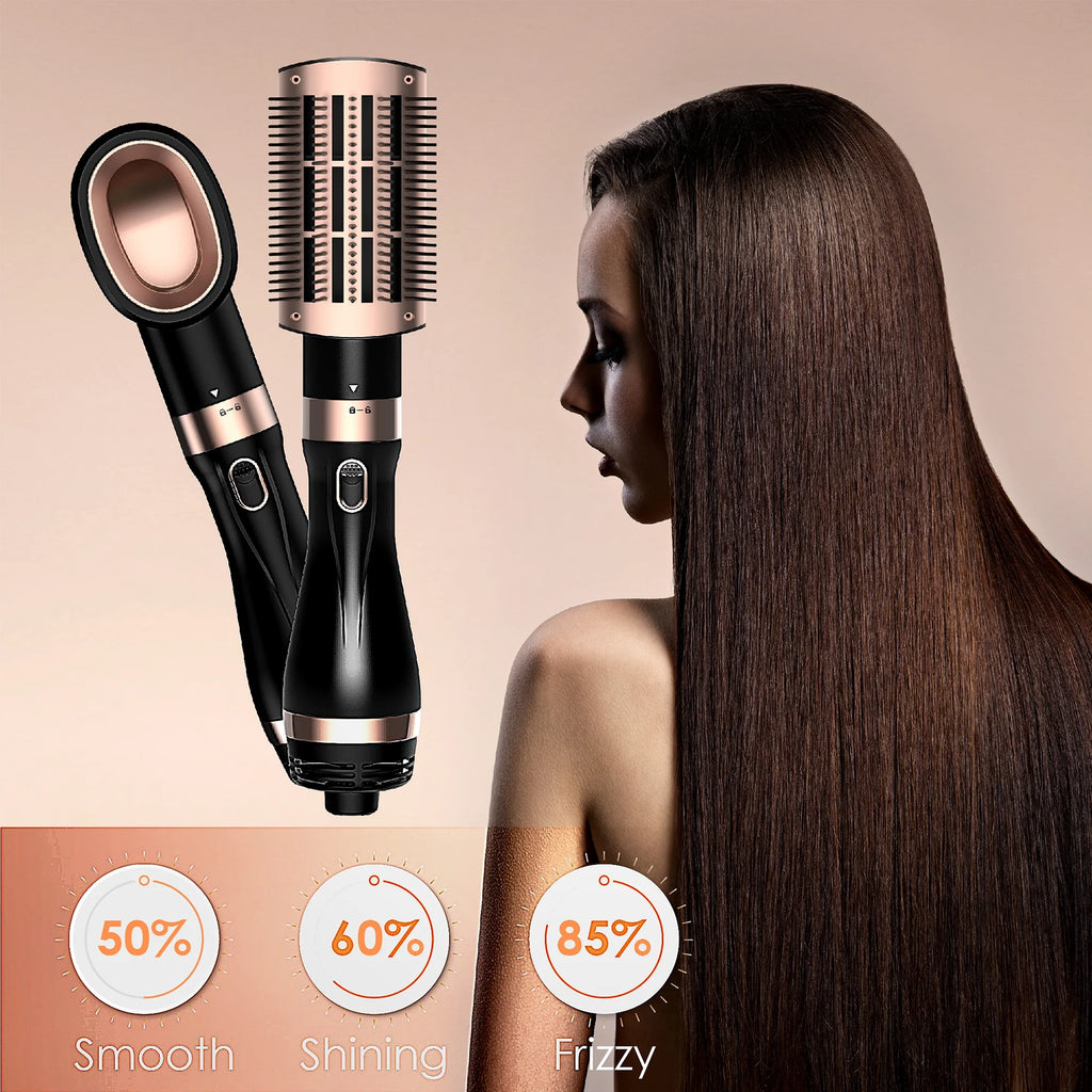 Hair Dryer Brush, Hot Air Brush, Blow Dryer Brush Tool Set Straightener/Dryer/Curling Plastic, Curling Brush Hair Dryer