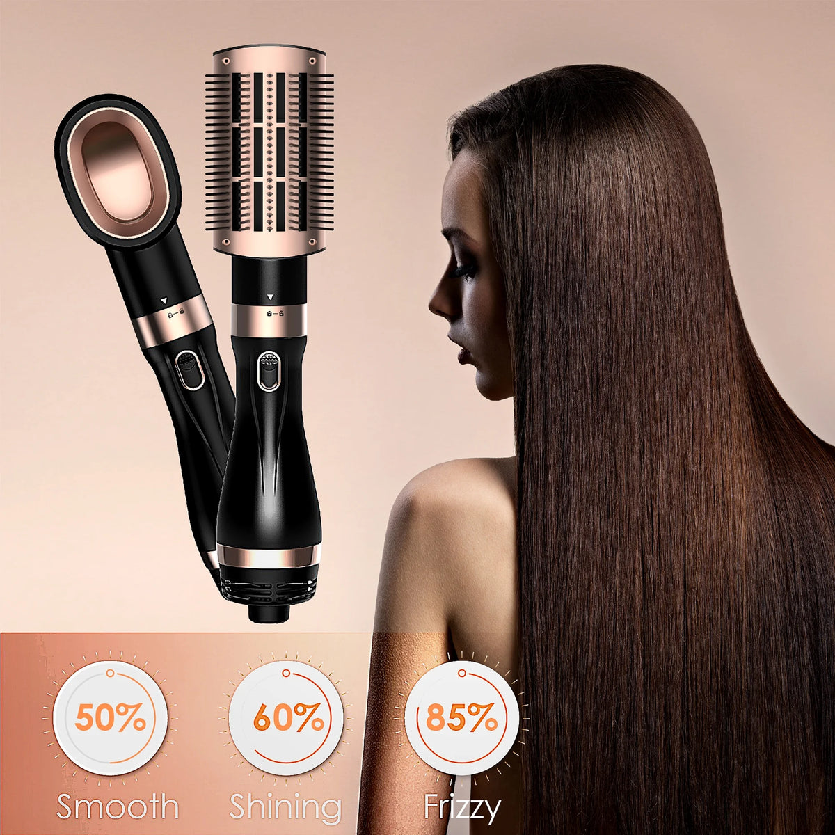 Hair Dryer Brush, Hot Air Brush, Blow Dryer Brush Tool Set Straightener/Dryer/Curling Plastic, Curling Brush Hair Dryer