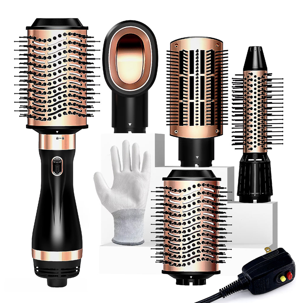 Hair Dryer Brush, Hot Air Brush, Blow Dryer Brush Tool Set Straightener/Dryer/Curling Plastic, Curling Brush Hair Dryer