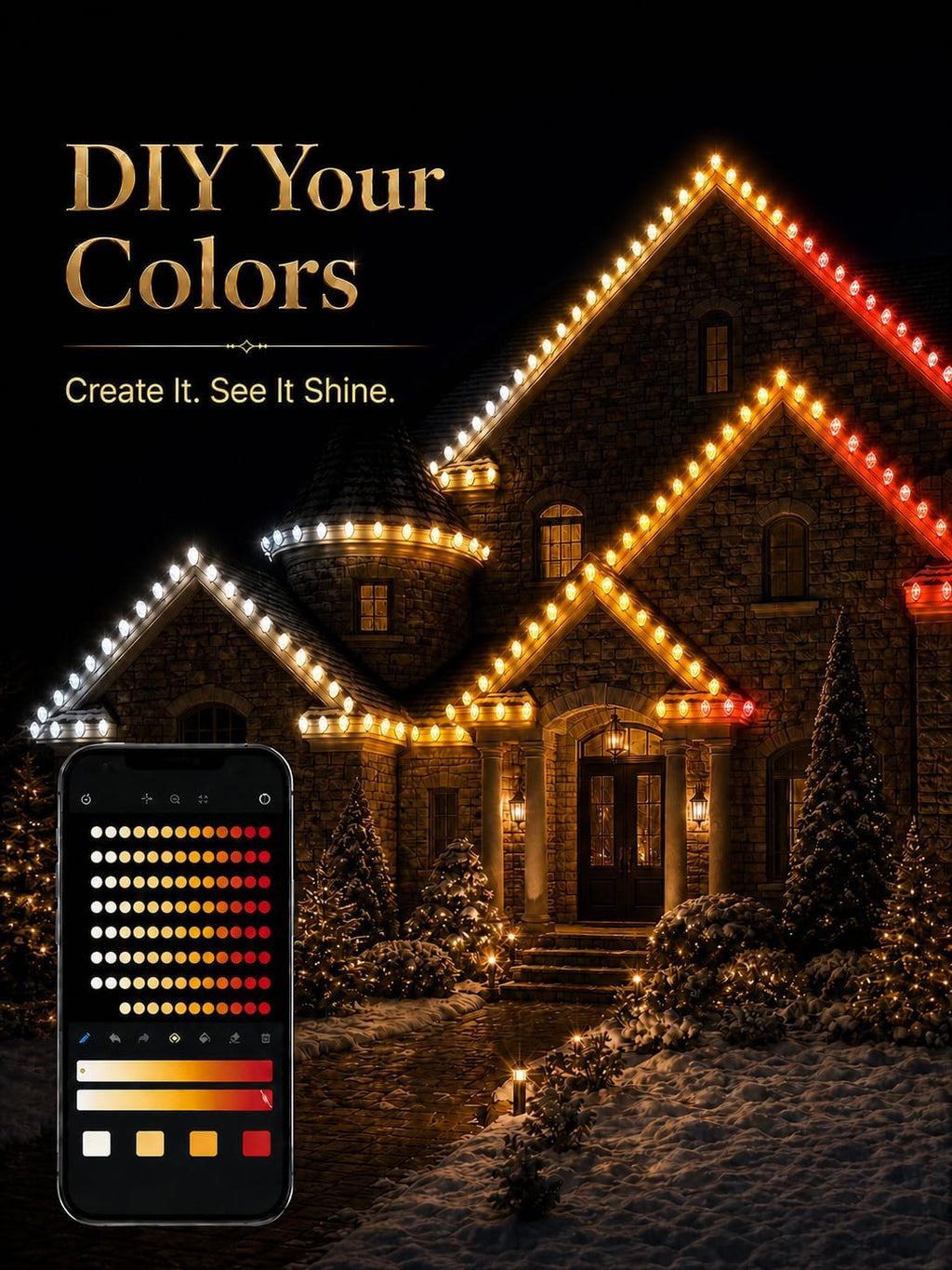 Smart Halloween Lights C9 Outdoor, 66FT 100Leds