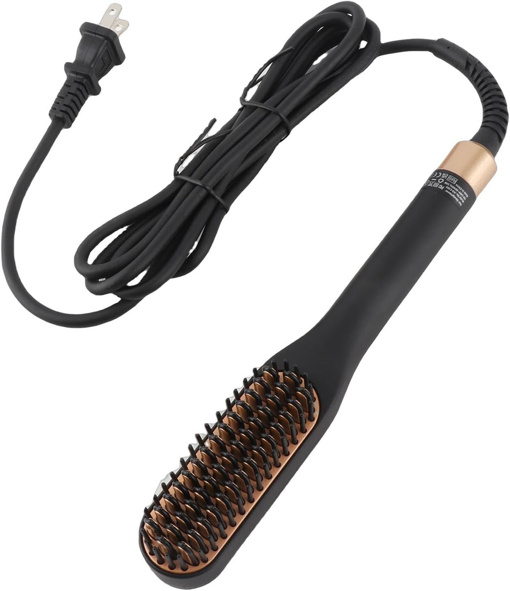 Beard Straightener, Heated Hair Straightening Brush with with 3 Adjustable Temps, Electric Beard Straightening Comb, Beard Comb, Multifunctional Beard Straightener Brush Unique Gifts for Men Women