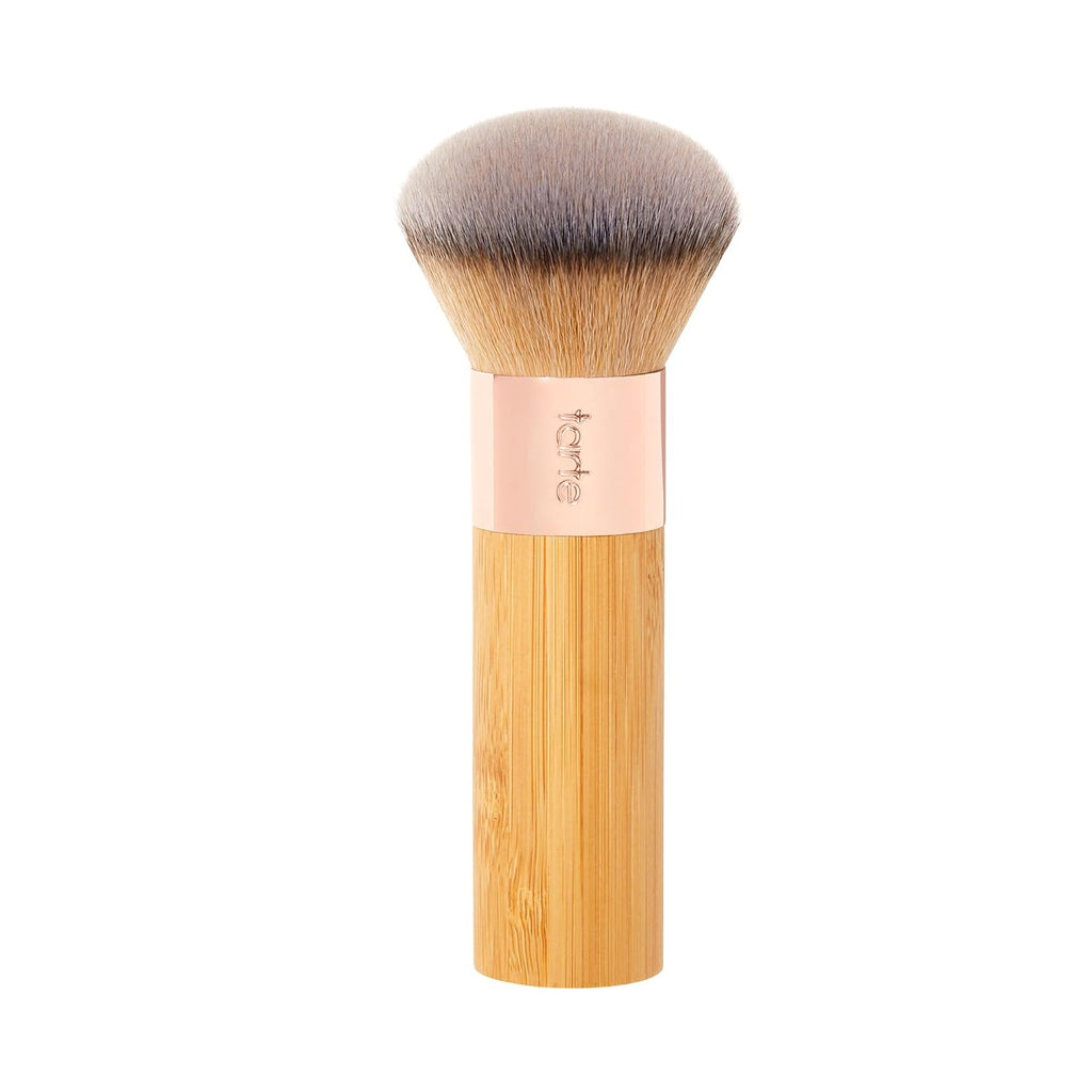 Fluffy dome foundation brush with bamboo handle